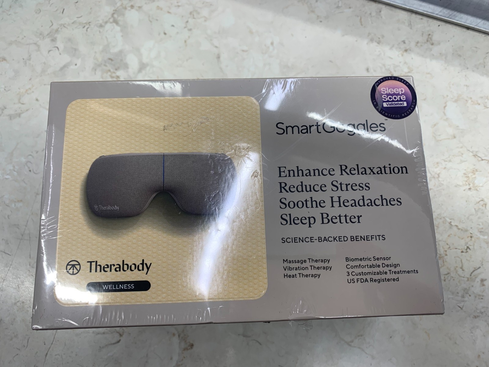 *NEW* Therabody Smart Goggles Device Intelligent Heating Vibrating Soothing