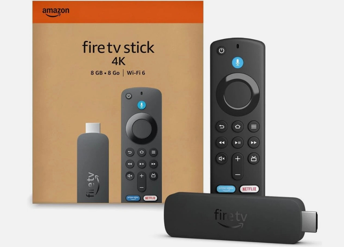 Amazon Fire TV Stick 4K Streaming Media Player Alexa Remote WI-FI 6.  Latest Gen