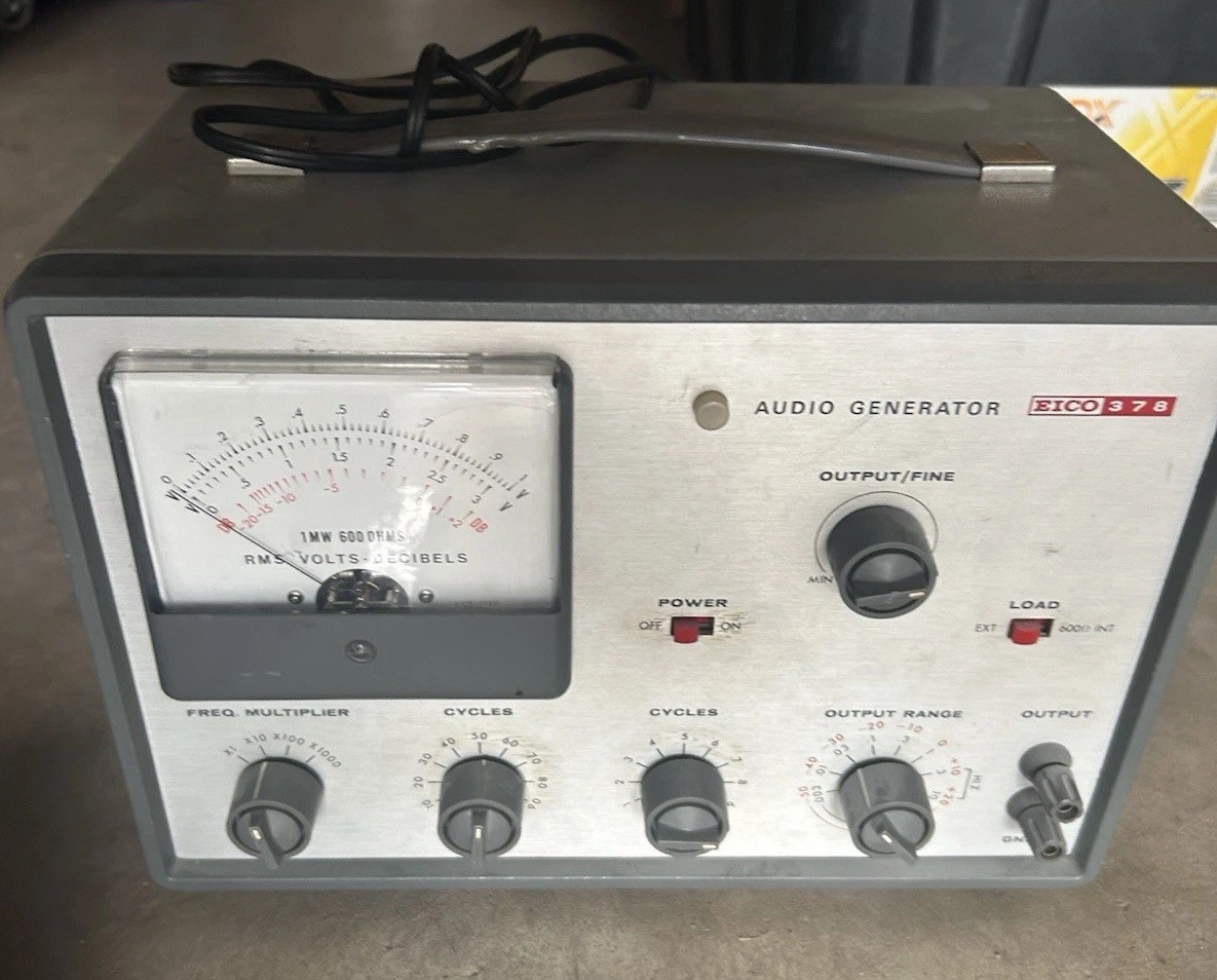 EICO 378 Audio Generator-TESTED WORKING