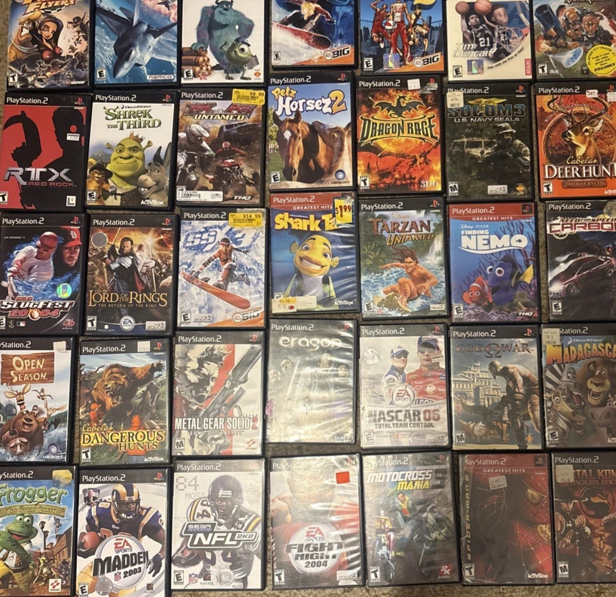 PlayStation 2 (PS2) OEM Authentic Replacement COVERS and Cases Pick Choose M-R