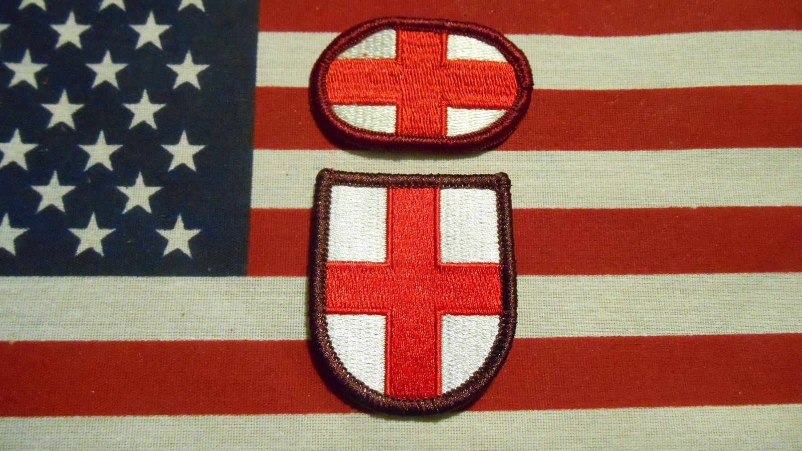 626th Support Medical BN Airborne Beret Flash & Para Oval  Patch m/e
