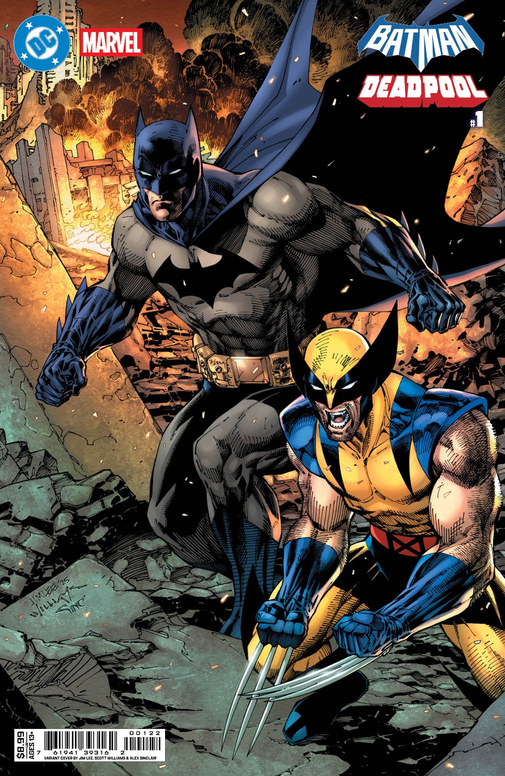 BATMAN/DEADPOOL #1 (JIM LEE VARIANT)(2025) COMIC BOOK ~ DC/MARVEL