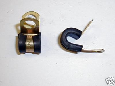 Military "Adel" 3/4" Rubber Covered Clamps (10 Pcs)