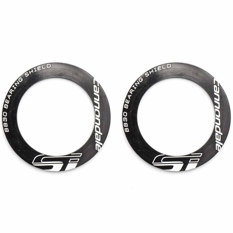 PAIR of TWO Cannondale BB30 SiSL2 Bearing Shields Black Alloy Part# KP249/BLK