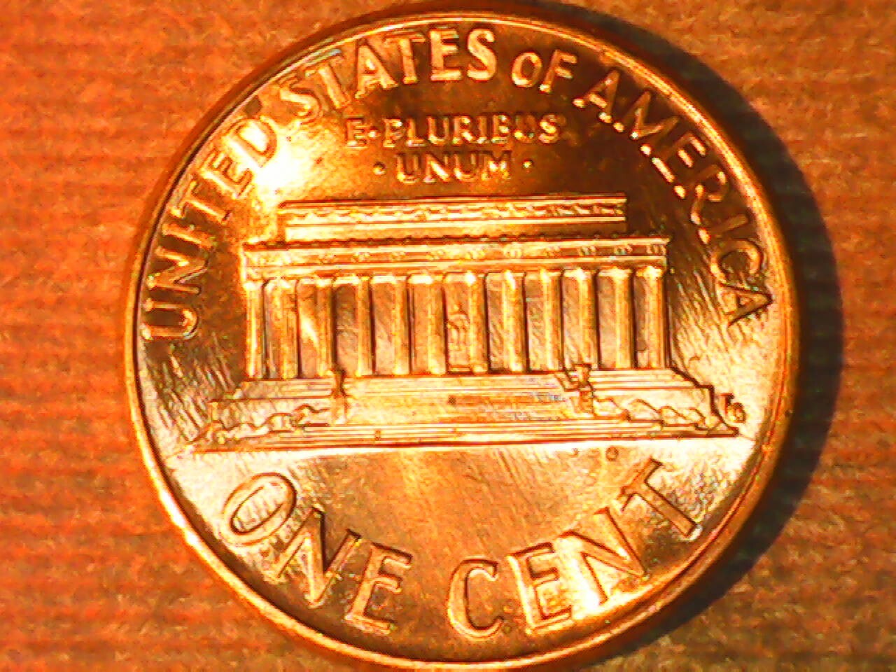 1990 Penny Die Crack Reverse