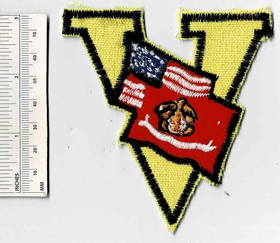 USMC VICTORY MARINE US Corps Division Shoulder Patch Cloth