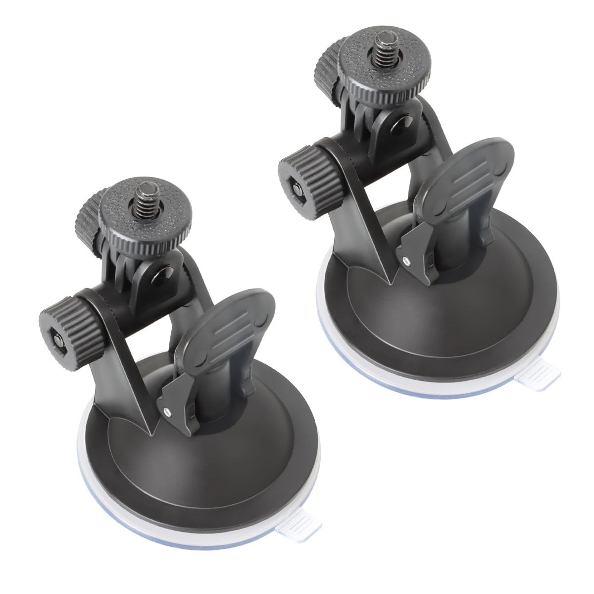 ThtRht 2 Pack Dash Cam Suction Cup Mount with 1/4 Screw Thread Black