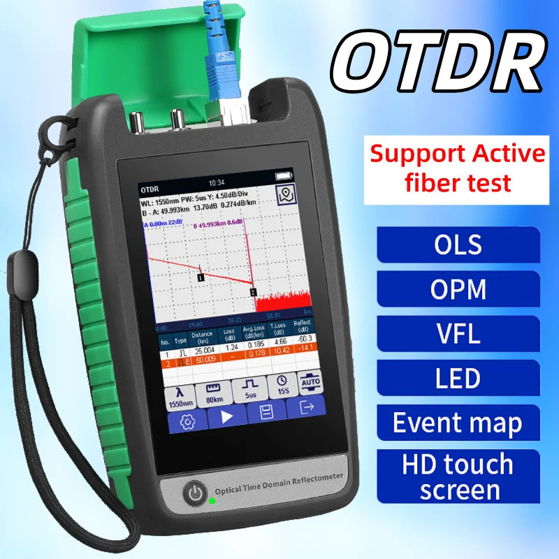 COMPTYCO OTDR AUA-18/161U/A Fiber Optic Tester OLS OPM VFL Event Map