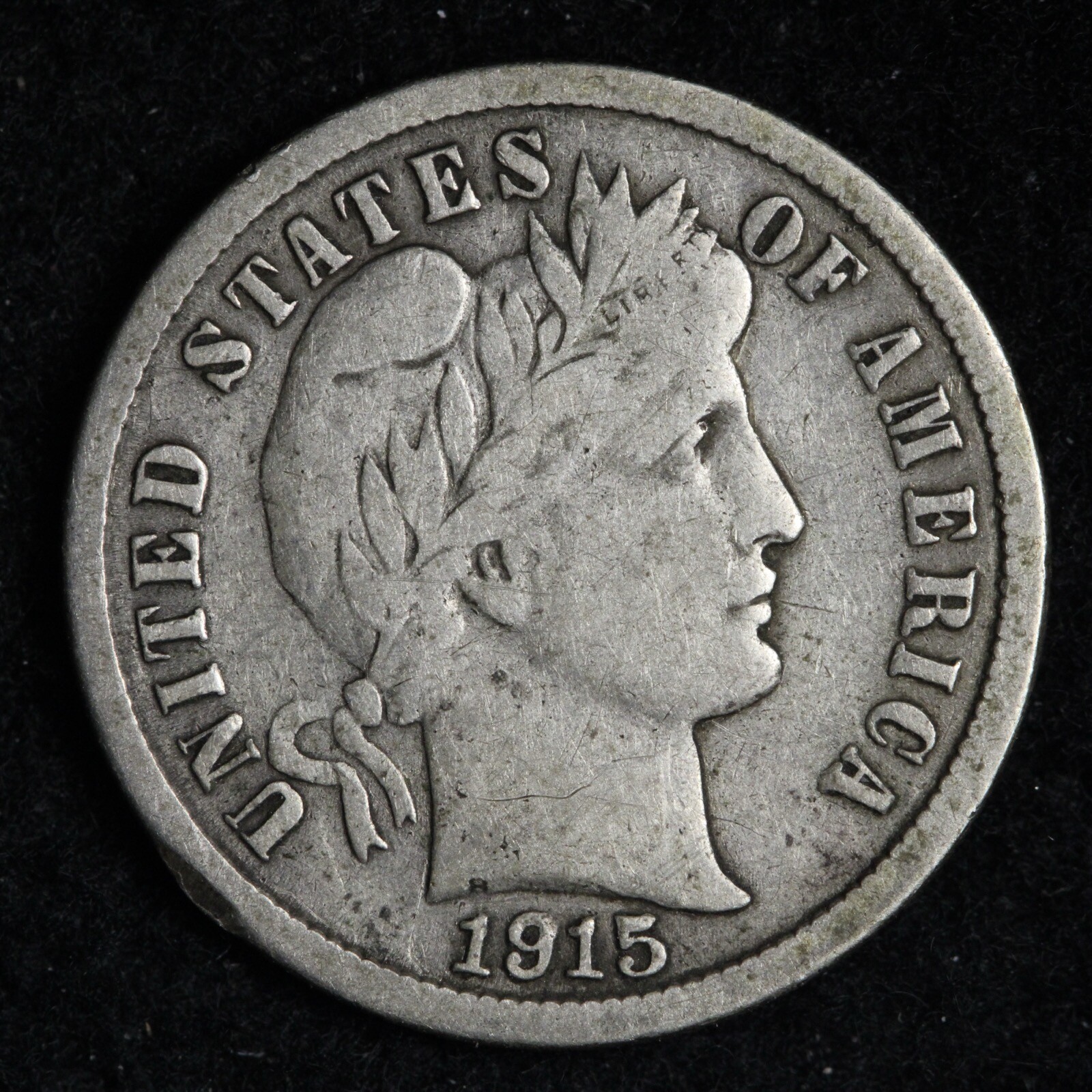 1915 Barber Silver Dime CHOICE XF E272 SCC