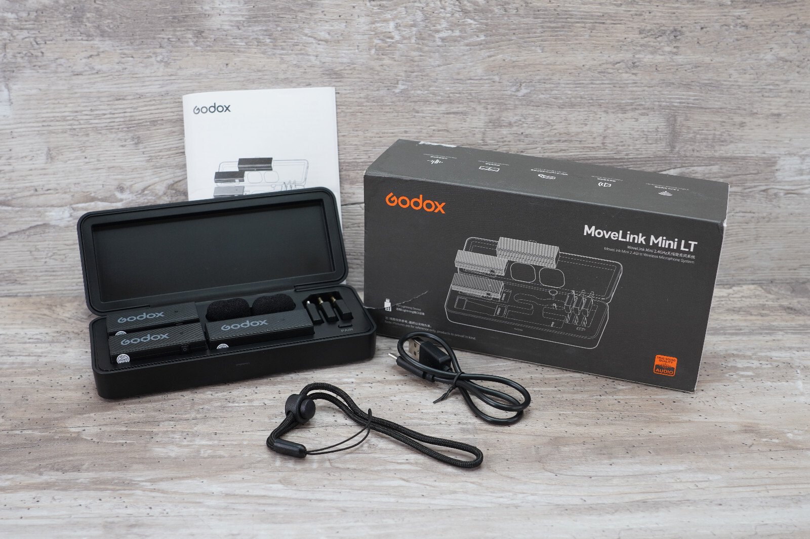 MoveLink Mini Wireless Mic (2 TX+1 RX+Charging Case), 100m(328ft) Range Wi