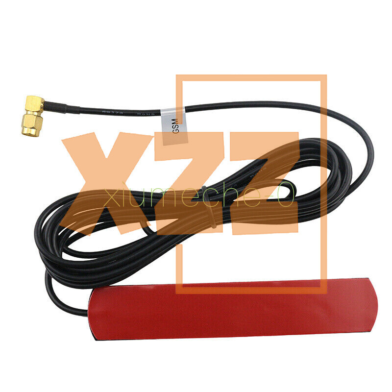 GSM GPRS Antenna 433 Mhz 2.5dbi Cable 90° SMA Male Universal DAB Patch Aerial F