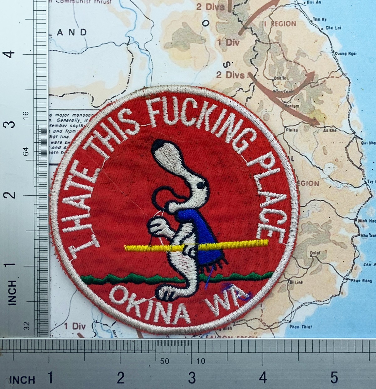 Patch , snoopy dog , usaf , okinawa , snoopy patch , p3-2