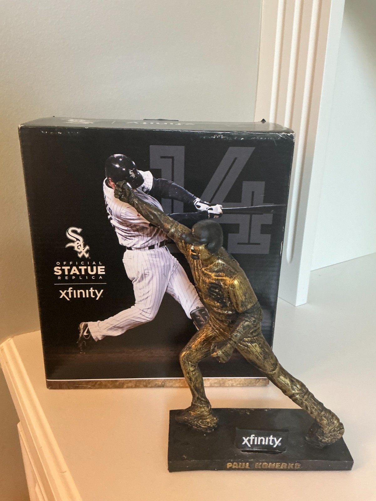 2005 World Series Chicago White Sox Paul Konerko Replica Statue New In Box SGA