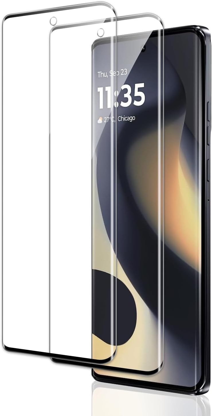 2-Pack 3D Full Coverage 9H Tempered Glass for Motorola Moto Edge 2023/2024