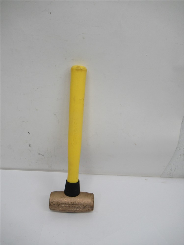 American AM4BZFG , 4lbs. Brass Non-Sparking Hammer w/ Fiberglass Handle