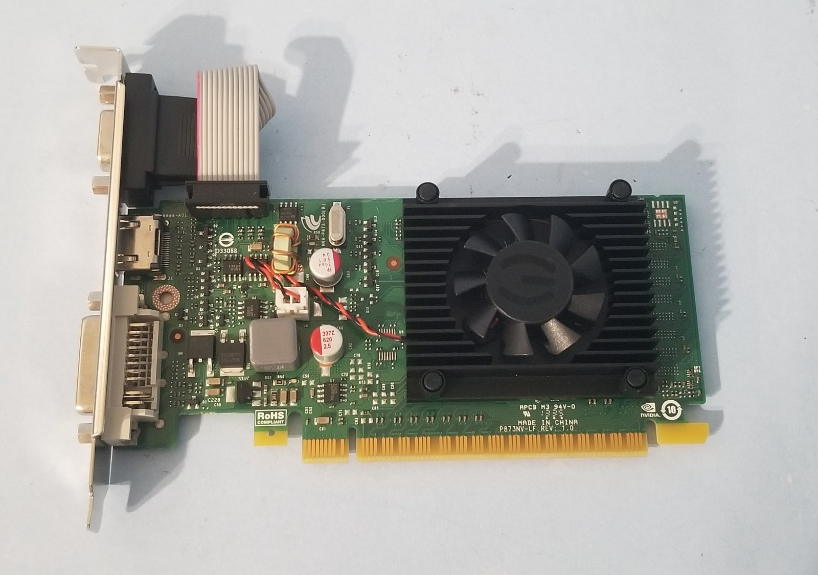 EVGA NVIDIA GEFORCE 210 512MB DDR3 PCIE GRAPHICS CARD 512-P3-1310-LR  HDMI/VGA