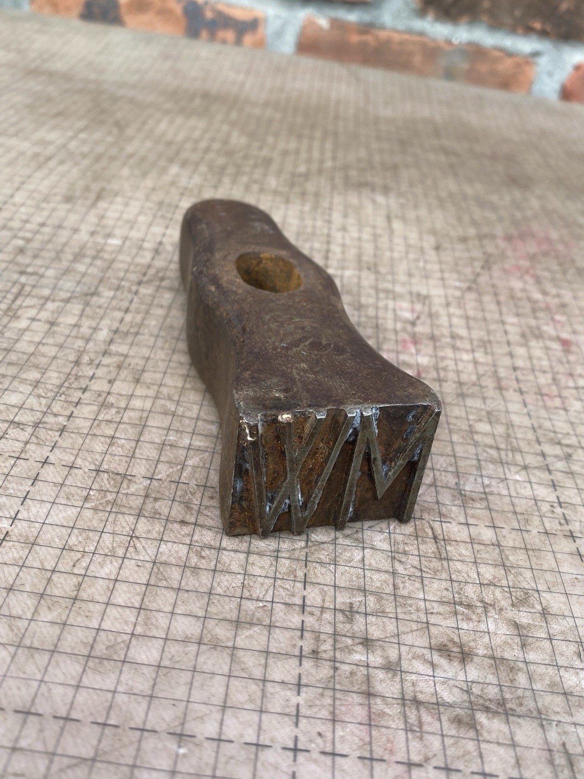 VTG 2 LBS. Tree Log Timber Marking Hammer Head WM VVM Blacksmith Handforged Tool