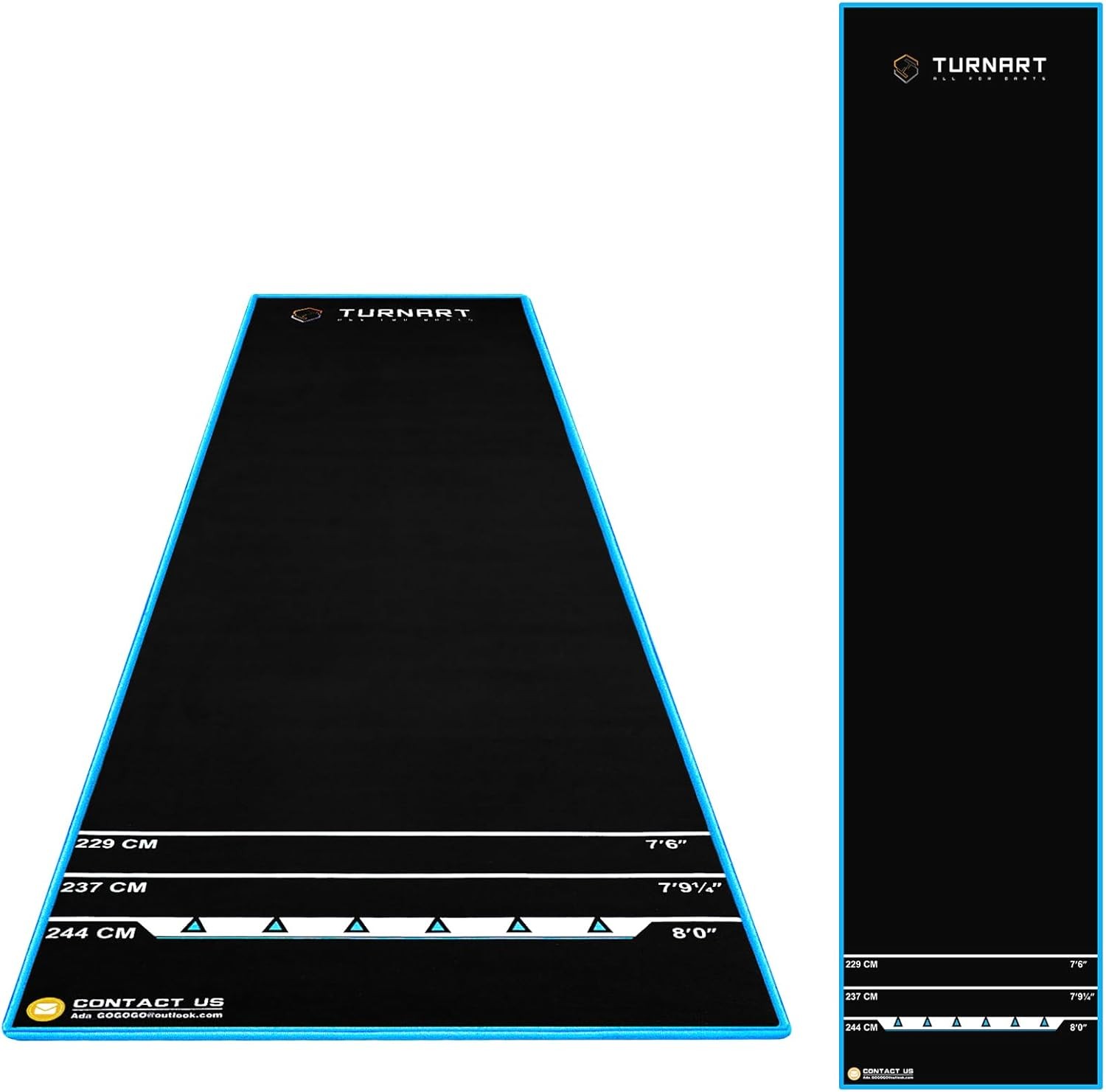 Darts Dart Mat,Darts Accessories Non Slip Carpet with Throw Line,Oche Mat with S