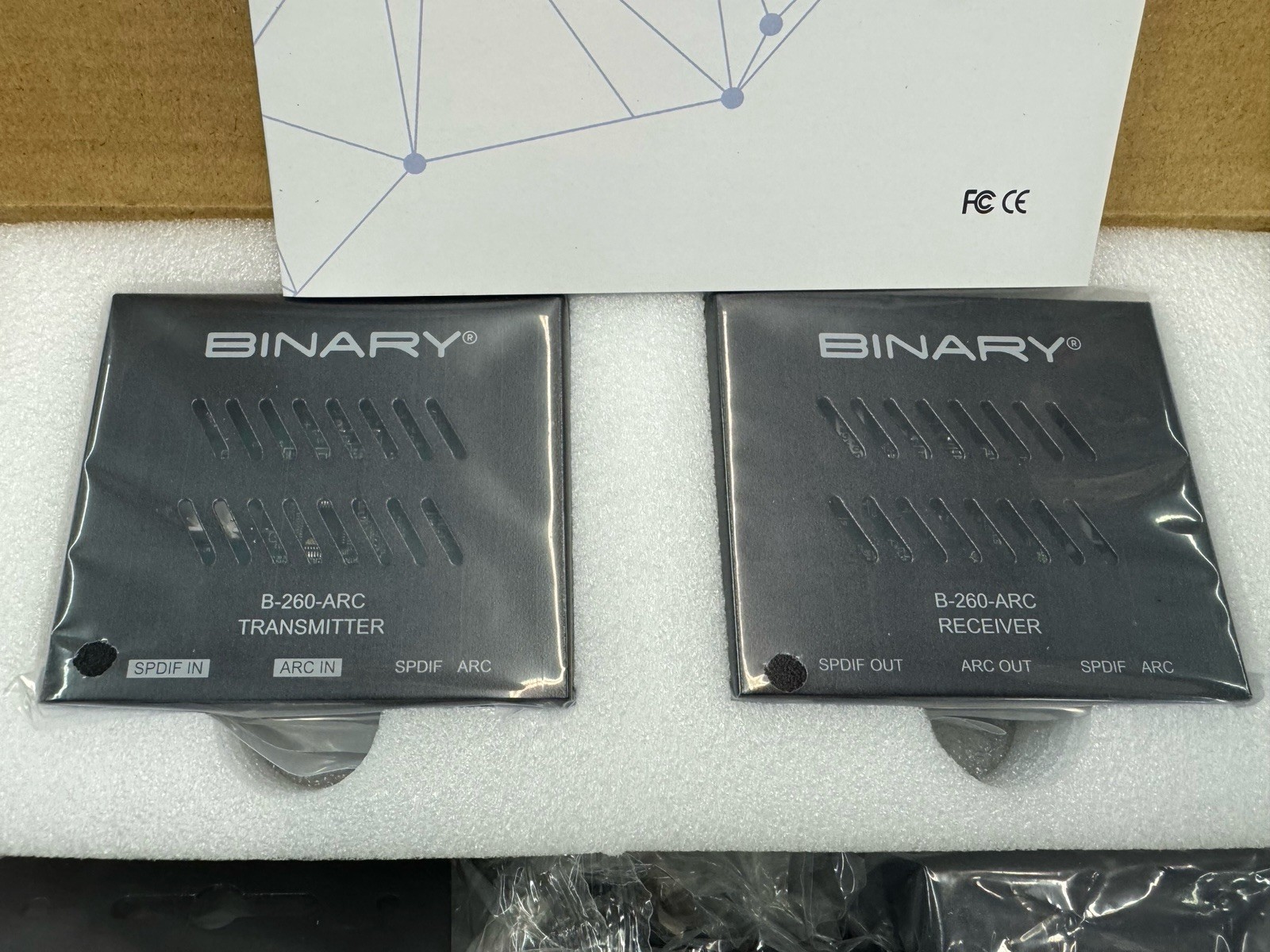 Binary B-260-ARC Audio Return Extender for HDMI ARC and S/PDIF Brand New