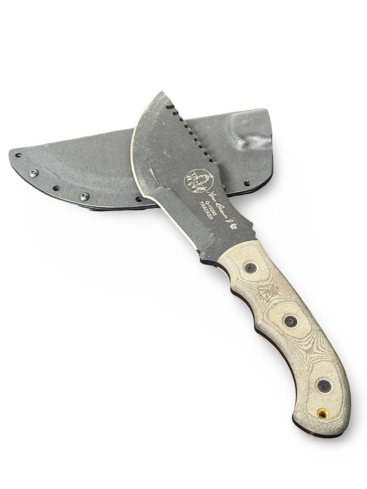 Tom Brown Jr. Q-15295 Fixed-Blade Knife with Plastic Sheath – Used