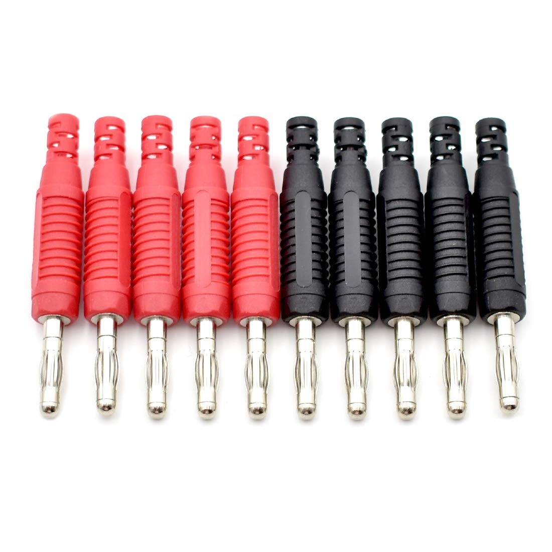 10Pcs 4mm Banana Plugs Solder DIY Banana Plug Connectors Adapters for Multime...