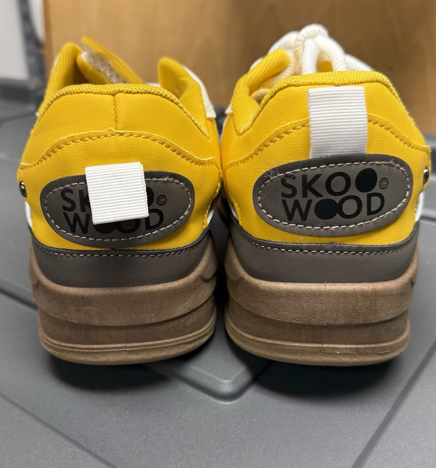 Men’s Size EU 45 Chunky Skateboarding Sneakers Yellow Streetwear Preowned