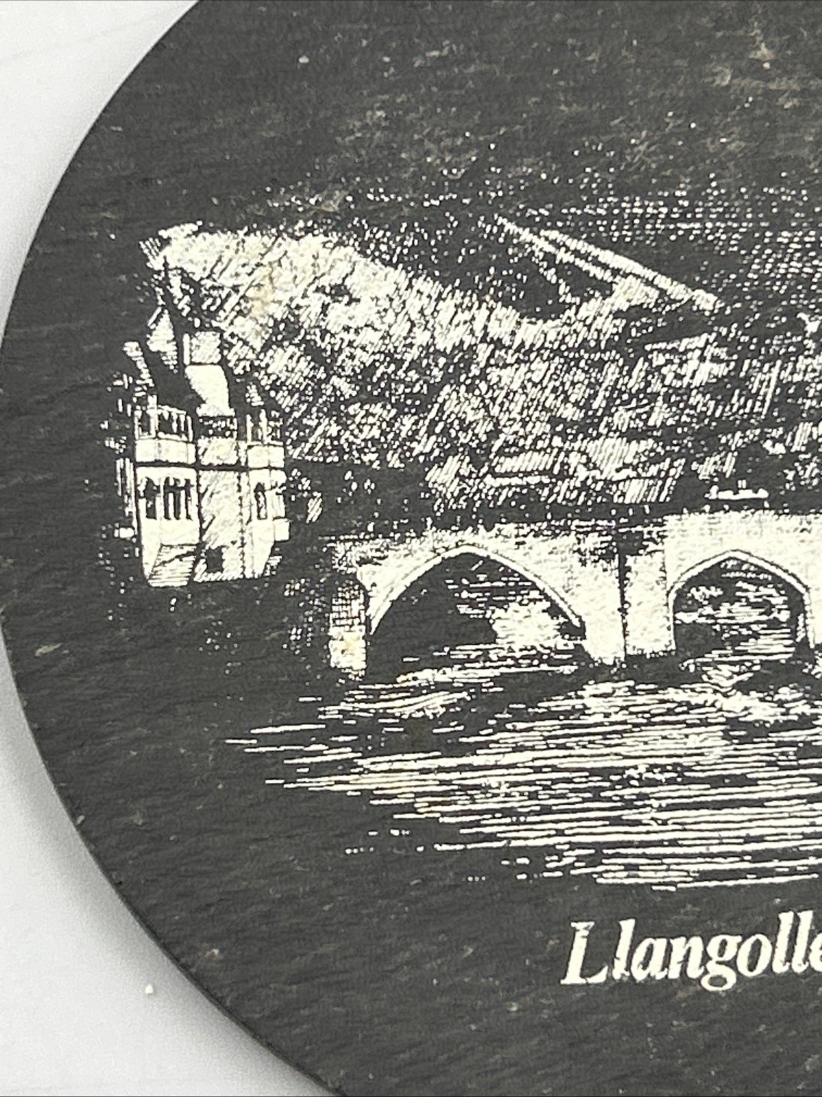 Vintage Llangollen Coaster On Stand