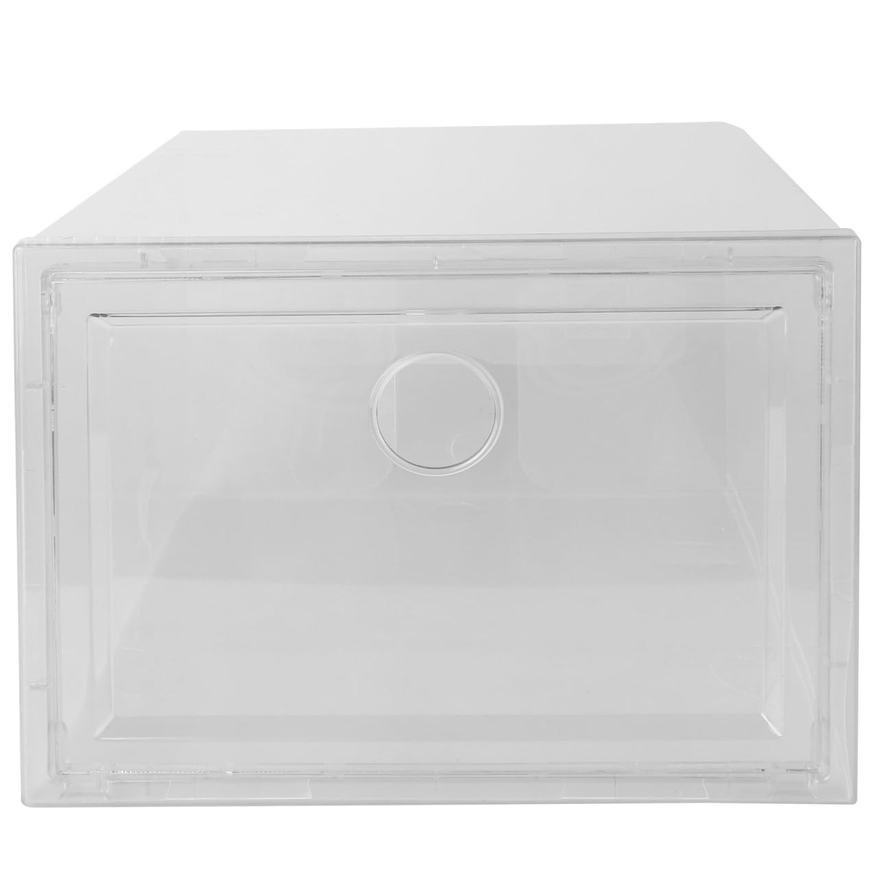 Clear Plastic Shoe Storage ,1Pc Dustproof Easy to Clean Stackable Shoe Organi...
