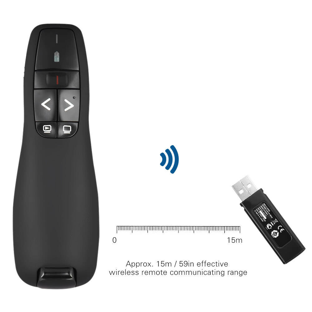 Wireless USB PPT Presenter Presentation Flip Laser Pointer Pen Remote Control