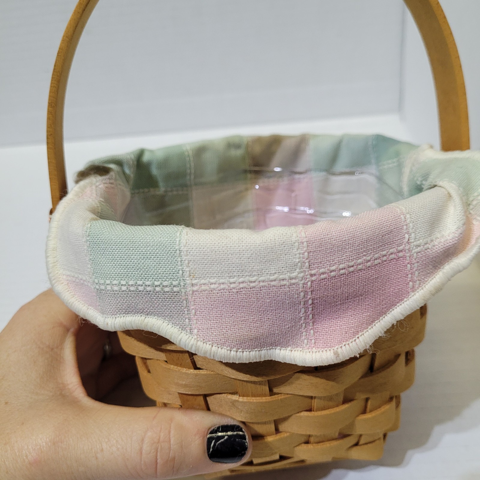 Longaberger Teacher Basket Square 2000, Liners - 5x4.5in