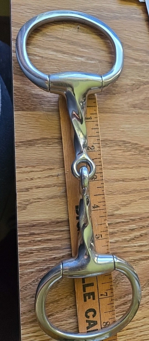 5 1/2 D Ring Korsteel Twist Horse snaffle Bit