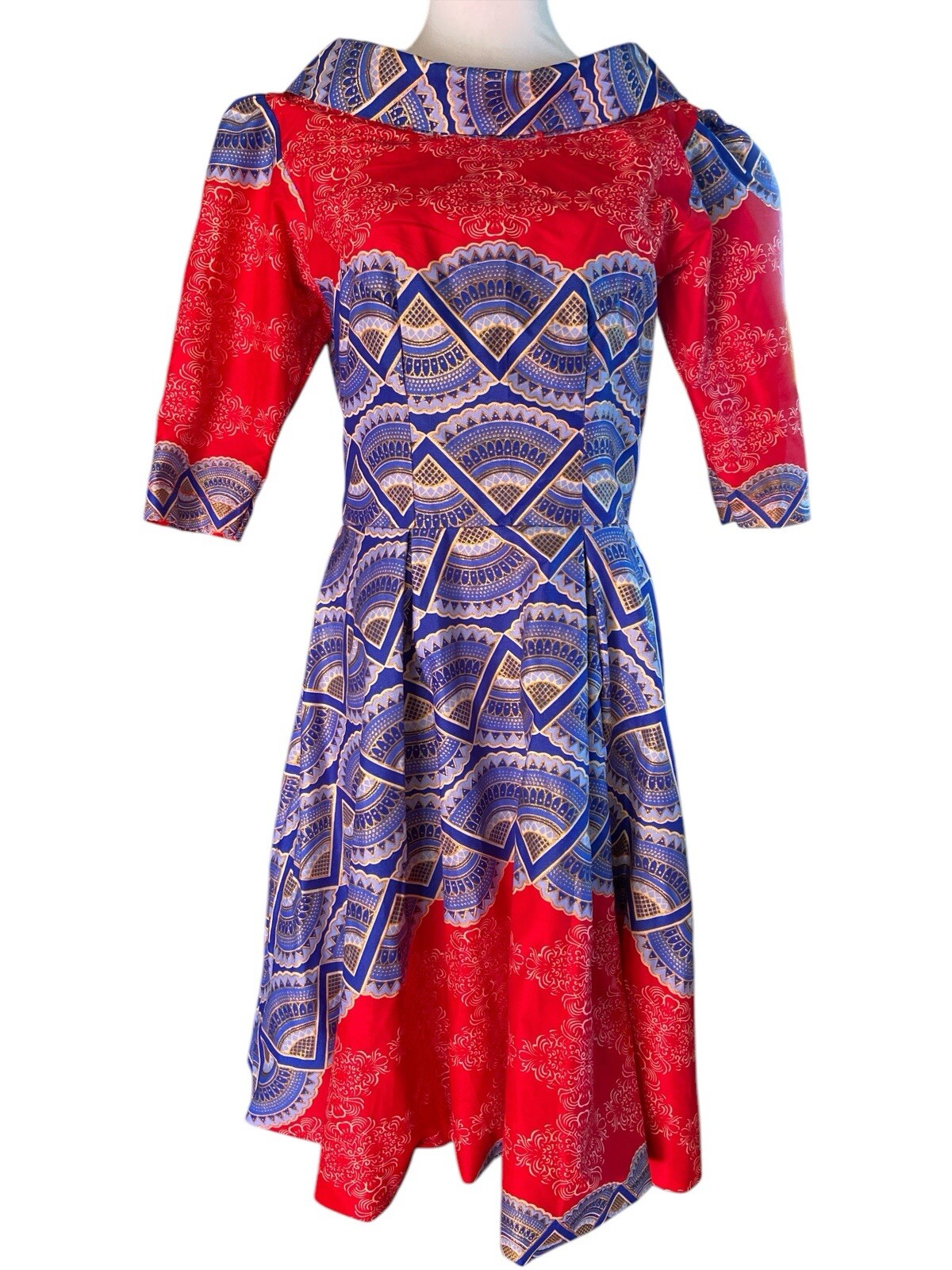 NIGERIAN AFRICAN WAX ANKARA GENTLY USED FORMAL DRESS-SMALL CULTURAL/ETHNIC WEARS