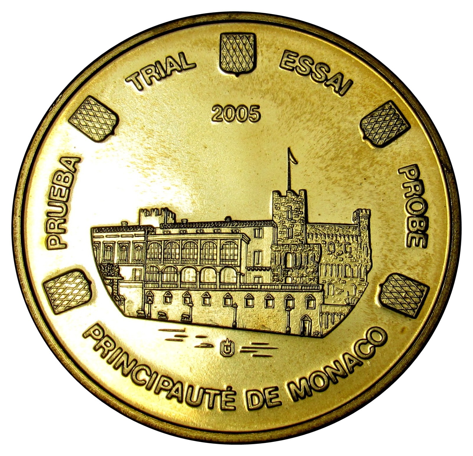 Monaco 20 Euro Cents Fantasy Probe Trial Essai coin 2005