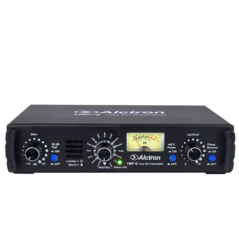 Multi-function Vacuum Tube Mic Amplifier 48V Phantom Power for Studio Recording