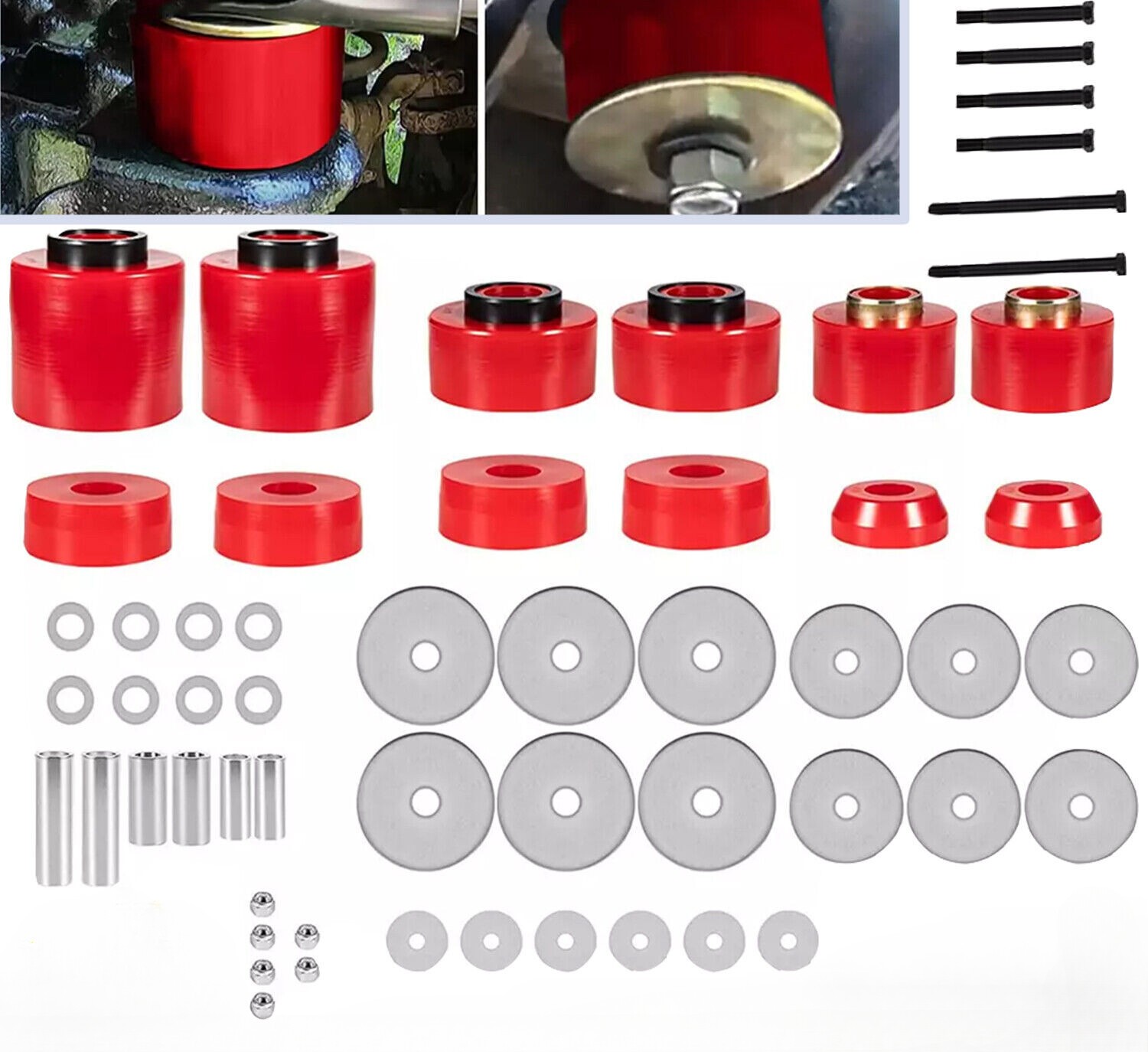 Body Cab Mount Bushing Set Kit 4.4123R For Ford F150 F250 F350 1980-1998 2WD 4WD