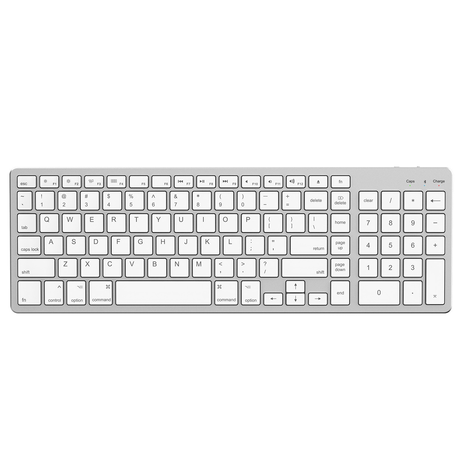 Wireless Keyboard with Numeric Keypad for Apple Mac Computers