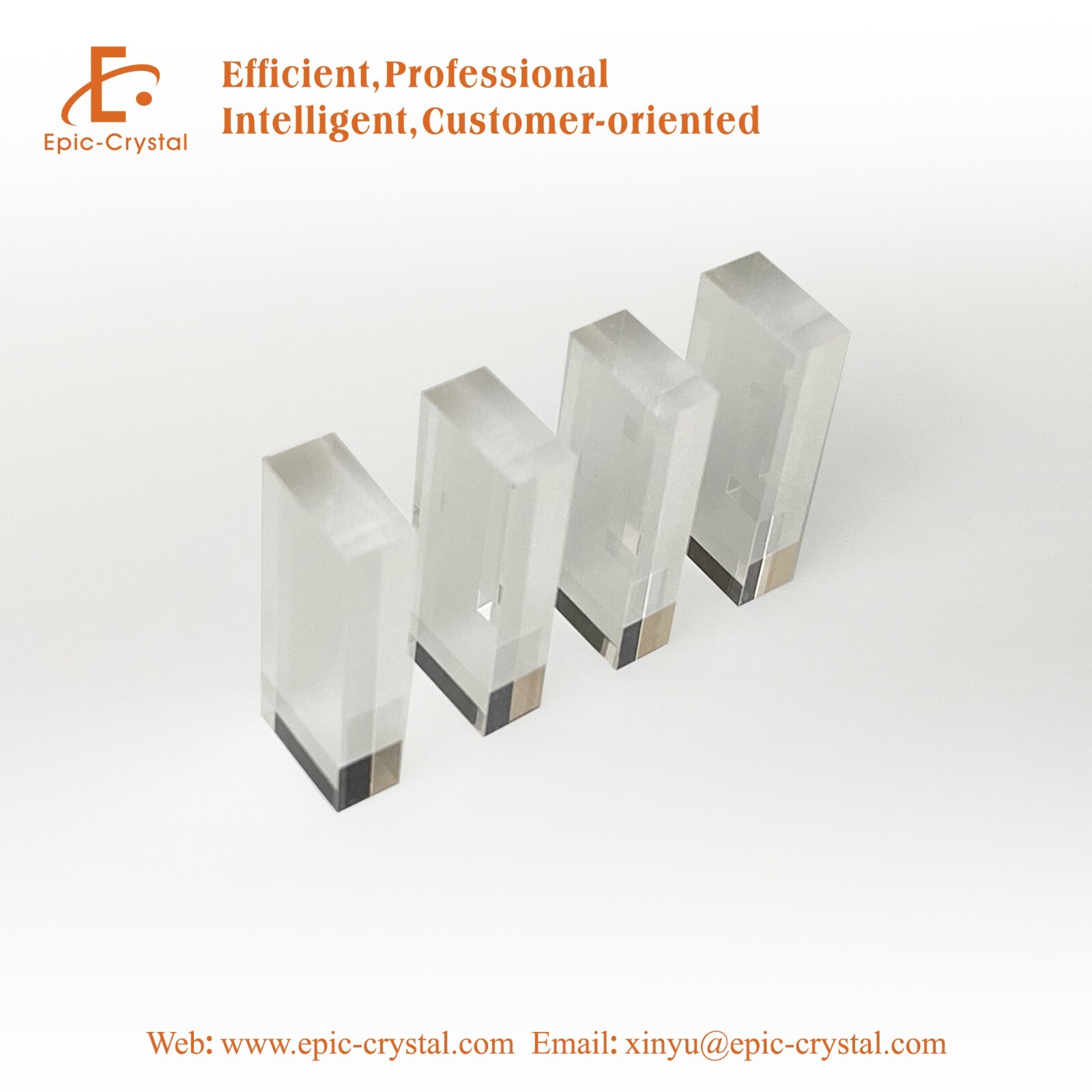 YSO; YSO(Ce）all sides polished 25x10x5mm  scintillation crystal