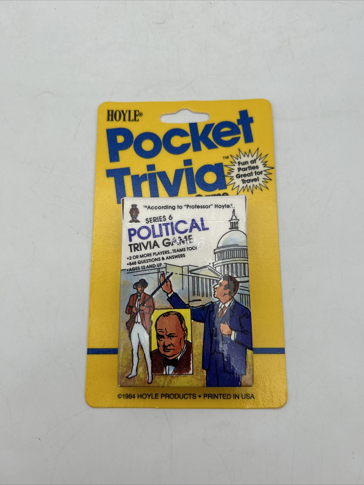 According To Professor Hoyle Series 6 Political Trivia Card Game - NOS Sealed