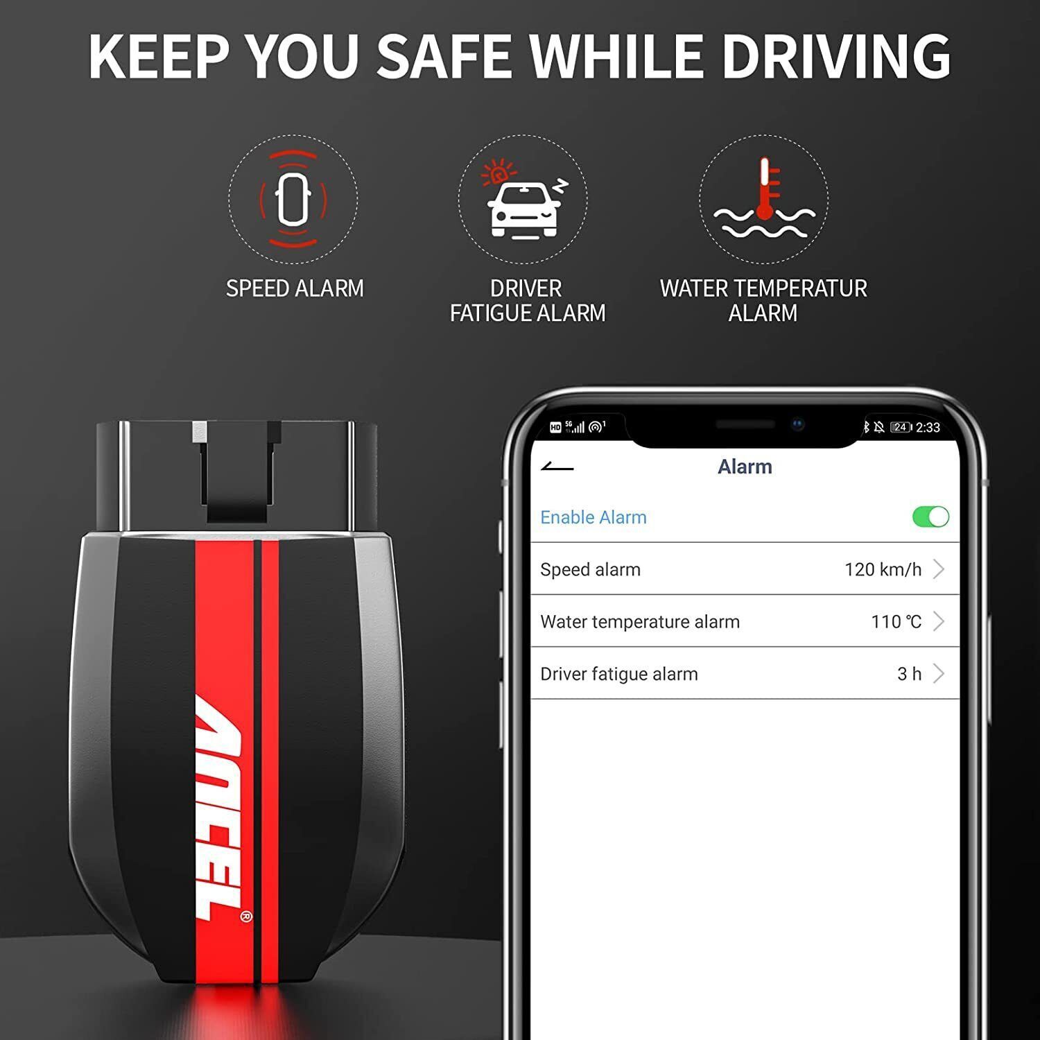 Automotive OBD2 Scanner Code Reader Check Car Engine Fault Code Diagnostic Tool