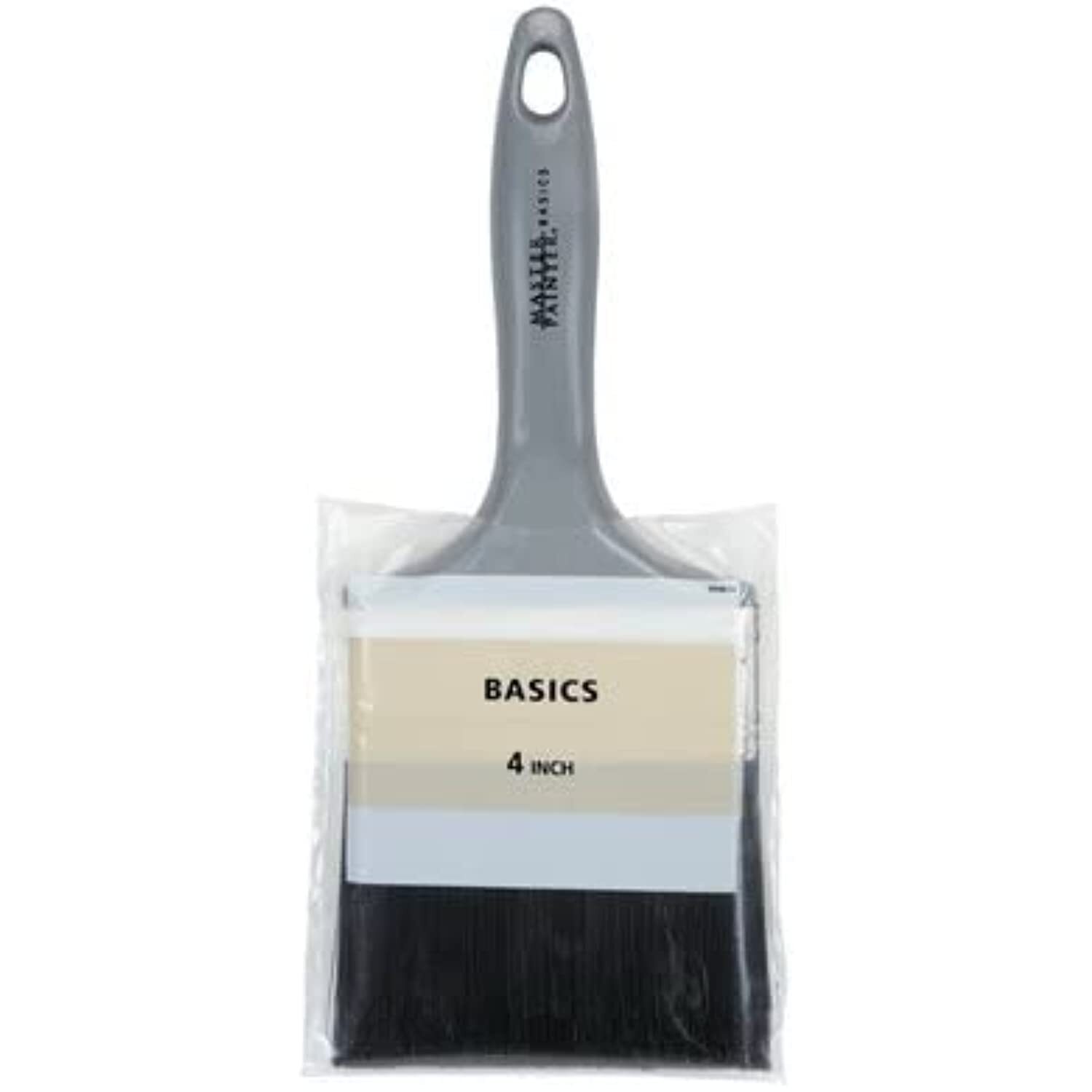 Master Painter 20140tv Basic Polyester Paint Brush W/Plastic Handle, 4"