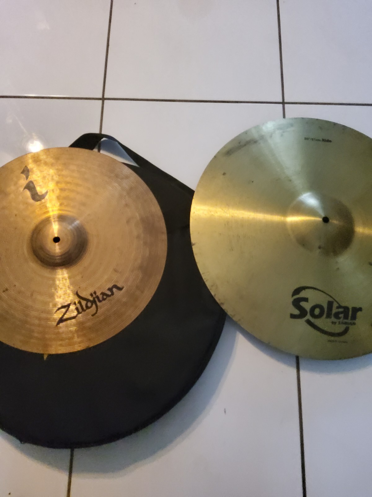Zidijan 16' I Series Cymbal,Solar 20' By Sabian Cymbal Lot Of 2