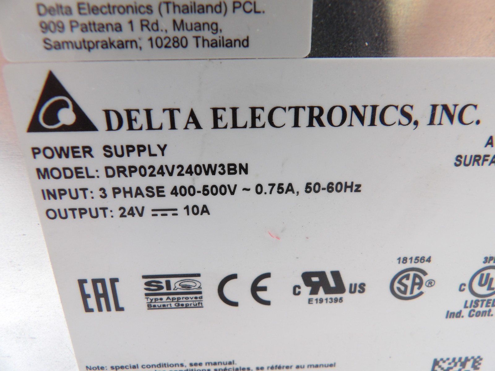 Delta DRP024V240W3BN 240W 10A switch power module
