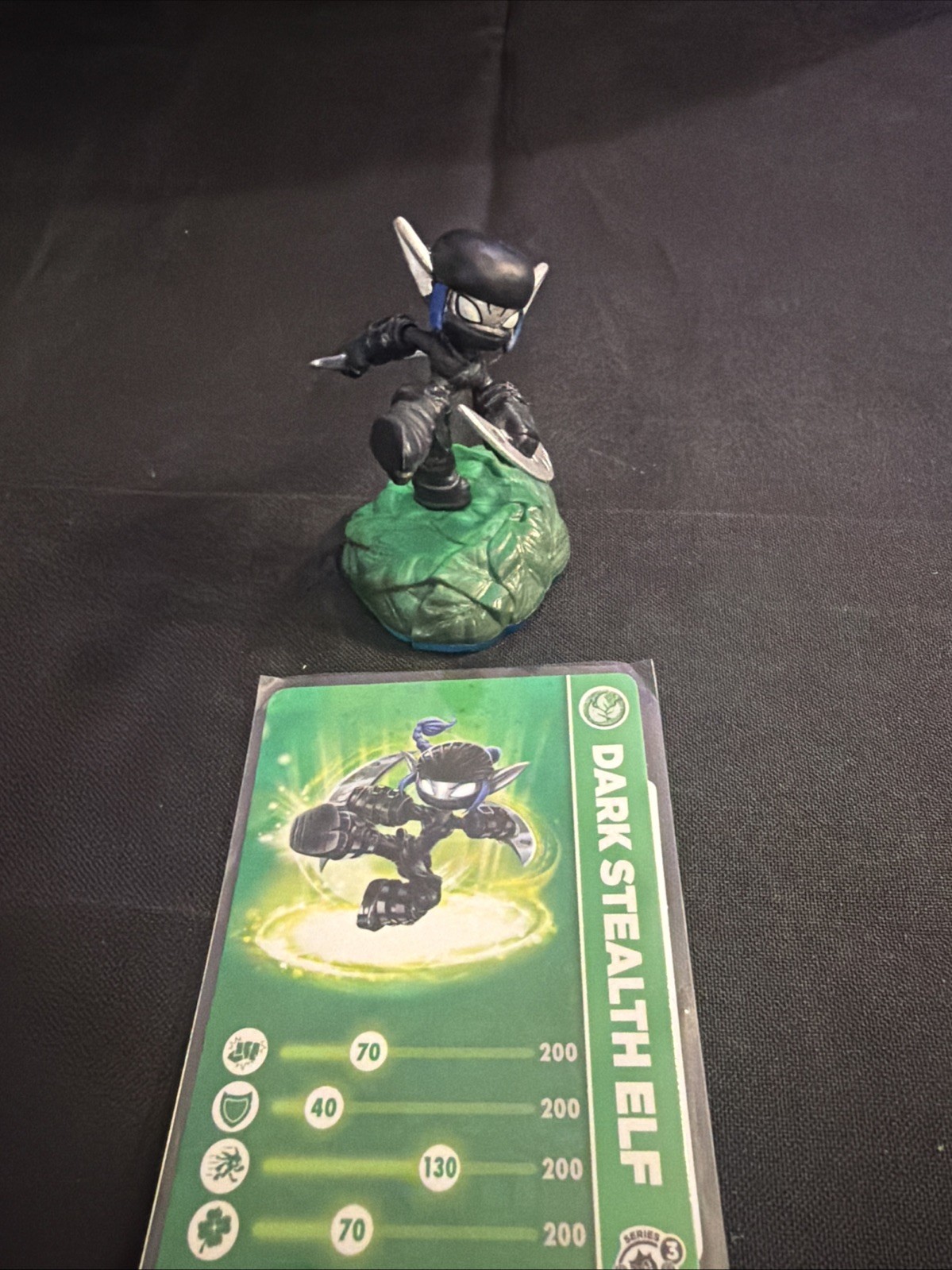 2013 Skylanders Swap Force -  DARK NINJA STEALTH ELF Character Figure With Card