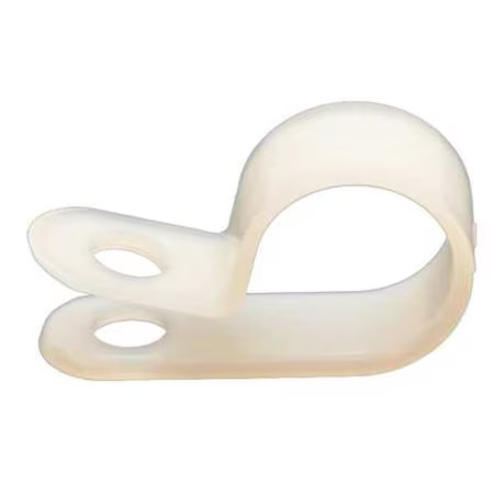 Dolphin Components Dc-1/2N Cable Clamp, Nylon 6/6, 1/2 In Bundle Dia., White,