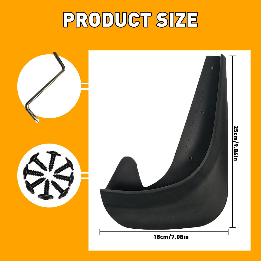 For Ford Mustang GT 4PCS Car Mud Flaps Splash Guards Front or Rear Auto Accesso