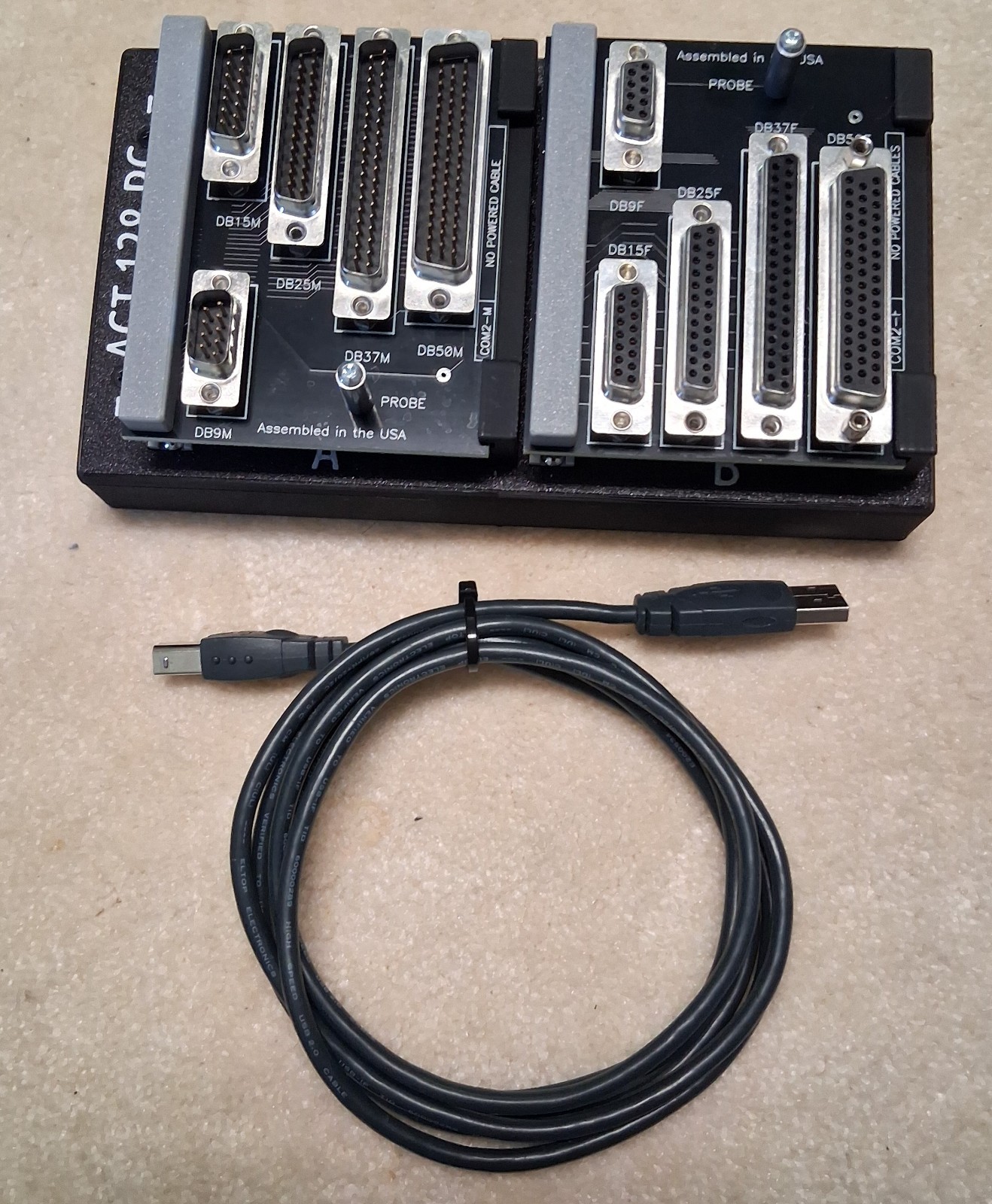 ADVICE Universal Cable Tester with USB Cable and two Adapter Boards.