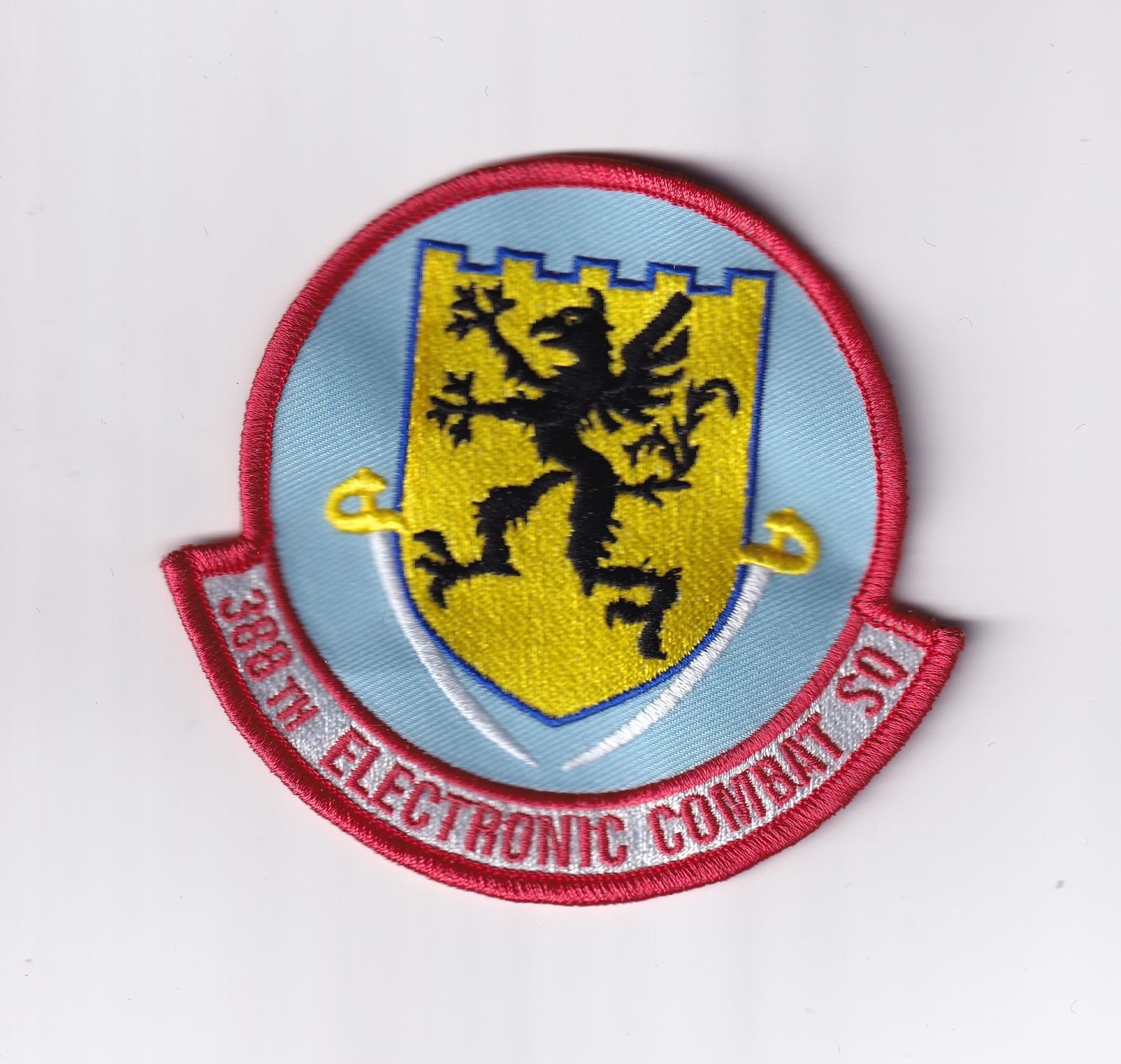 388th Electronic Combat Squadron Patch -  With Hook and Loop, 4"