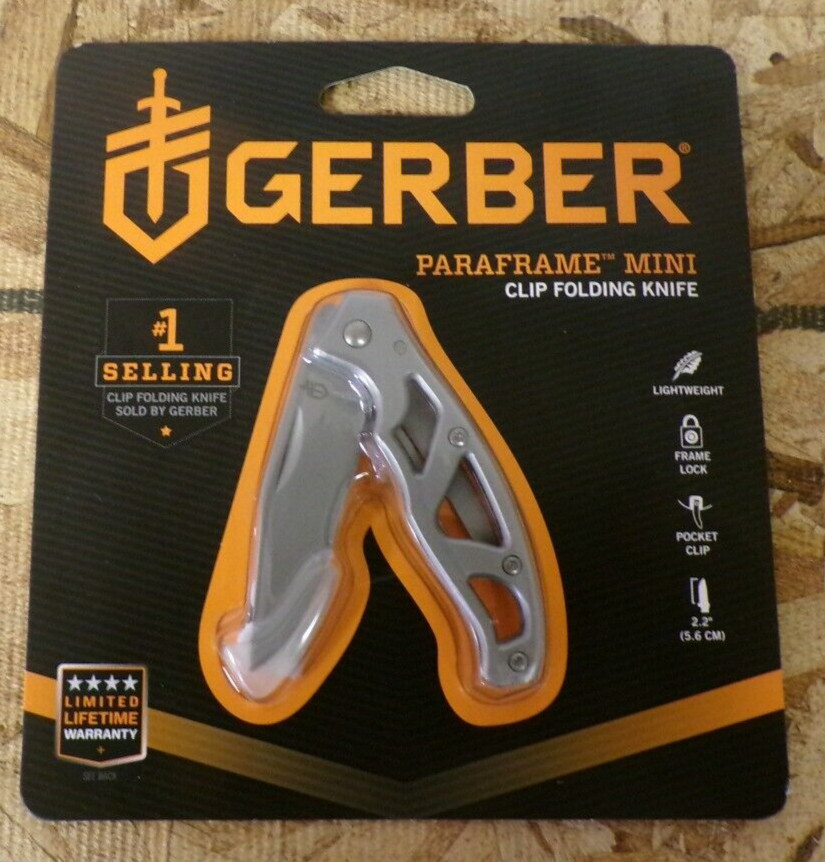NEW GERBER PARAFRAME MINI 2.2" CLIP FOLDING KNIFE STAINLESS STEEL 22-48485