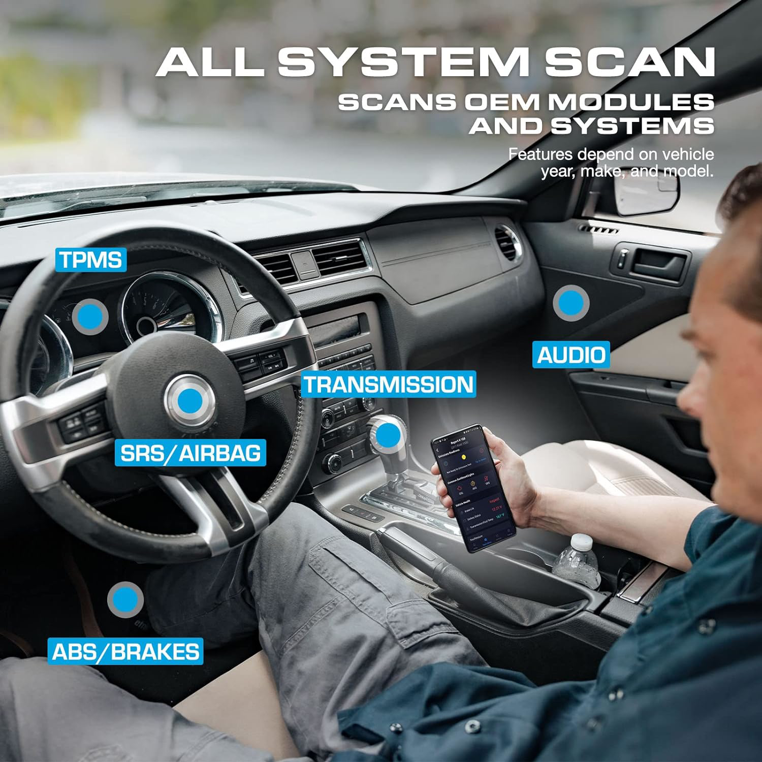 BLCKTEC 430 Bluetooth OBD2 Scanner Diagnostic Tool - Car Code Reader for All - &
