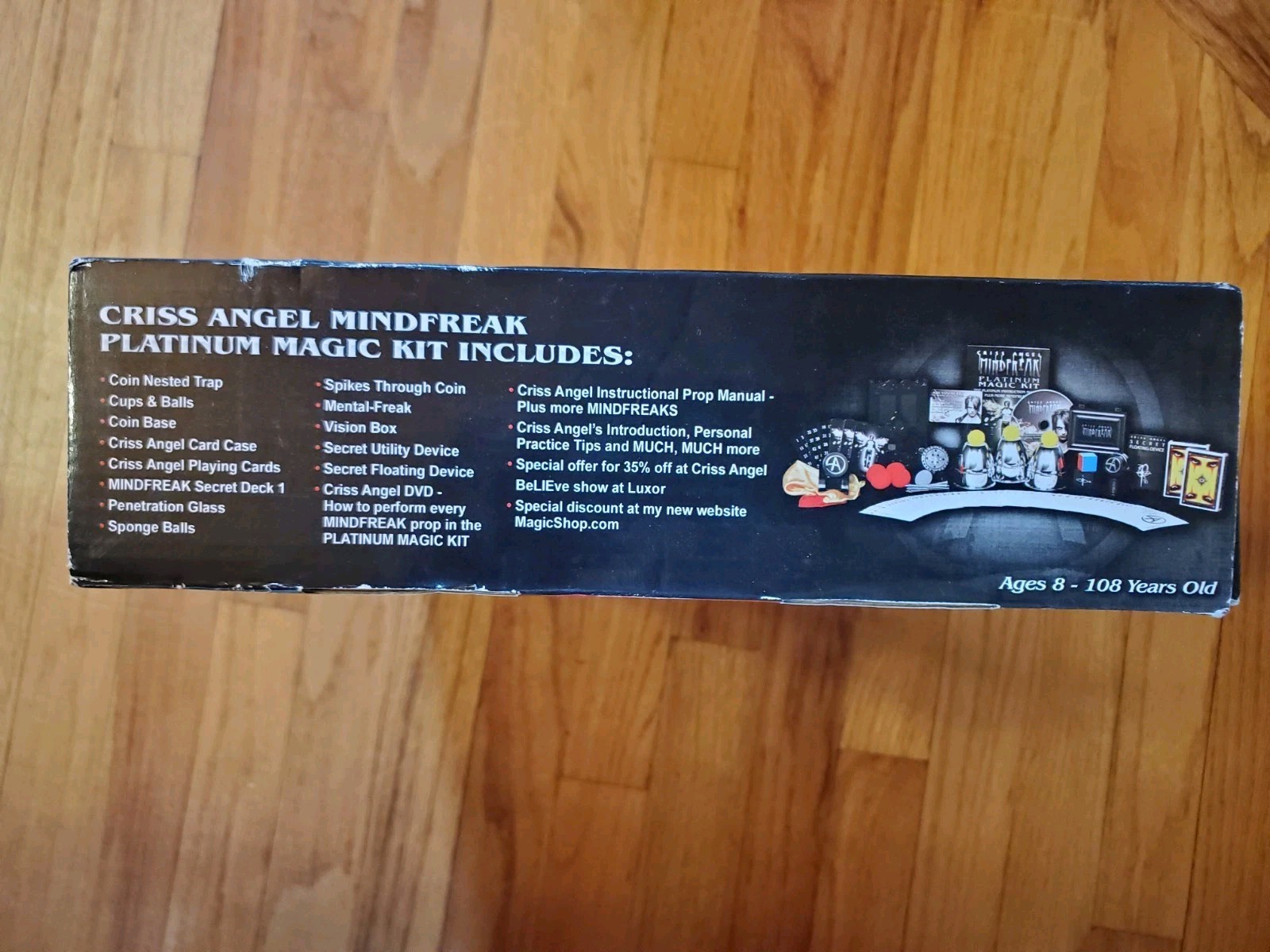 Criss Angel Mindfreak Platinum Magic Kit 350+ Tricks DVD Included Excellent